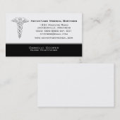 Caduceus名刺、ブラック 名刺 (正面/裏面)