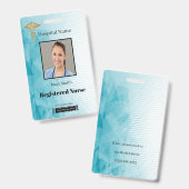 Caduceus幾何学的な写真ID バッジ (表裏)