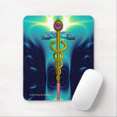 CADUCEUS、金ゴールド鮮やかアメート マウスパッド (マウス)