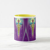 CADUCEUS、金ゴールド鮮やかアメート マグカップ (中央)