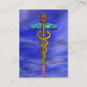 CADUCEUS、金色のアメジスト輝く 名刺 (裏面)