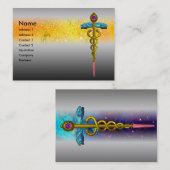 CADUCEUS,,鮮やかアメジスト 名刺 (正面/裏面)