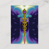 CADUCEUS、鮮やか金ゴールドアメジスト 名刺 (裏面)