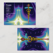 CADUCEUS、鮮やか金ゴールドアメジスト 名刺 (正面/裏面)