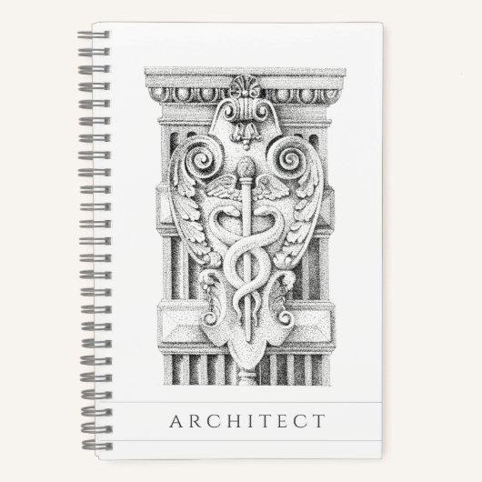 CADUCEUS 5.5x8.5スパイラルノートブック ノートブック (正面)