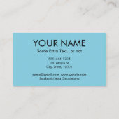 Caduceus Business Cards - Nurse Blue Medical 名刺 (裏面)