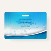 Caduceus Cross医療写真ID バッジ (裏面)