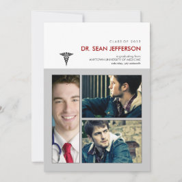 Caduceus Medical Graduationの枠に入っている 招待状