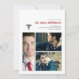 Caduceus Medical Graduationの枠に入っている 招待状