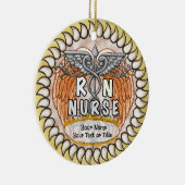Caduceus wings rn nurse セラミックオーナメント (右)