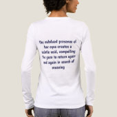 「Caelith」の姿勢 - 抽象的な肖像画 トライブレンドＴシャツ (背面)