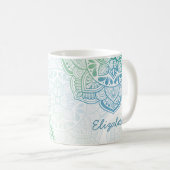 Caelum Mandala 11 oz. Personalized Mug コーヒーマグカップ (正面右)