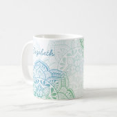 Caelum Mandala 11 oz. Personalized Mug コーヒーマグカップ (正面左)