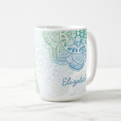 Caelum Mandala 15 oz. Personalized Mug コーヒーマグカップ (正面右)