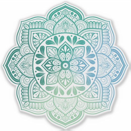 Caelum Mandala Custom-Cut Vinyl Sticker シール (正面)
