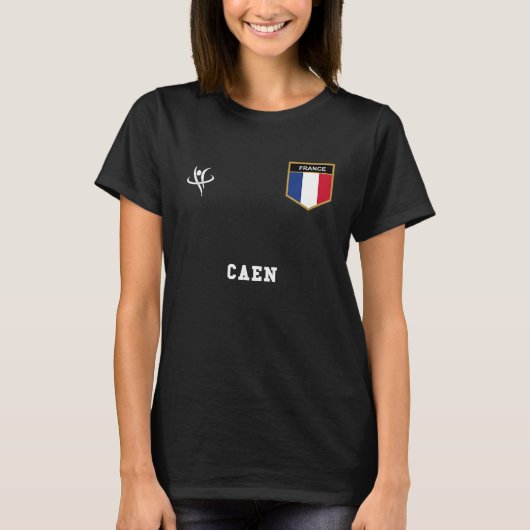 CAEN France Vintage Sports Tシャツ (正面)