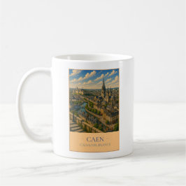 Caen, France – Vintage Travel Mug コーヒーマグカップ