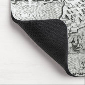 Caernarvon 1616年の地図 マウスパッド (コーナー)