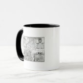 Caernarvon 1616年の地図 マグカップ (正面左)