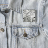 Caernarvon 1616年の地図 缶バッジ (インサイチュ)