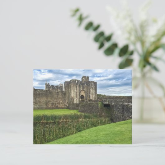 Caerphilly Castle in Wales ポストカード (スタンド正面)