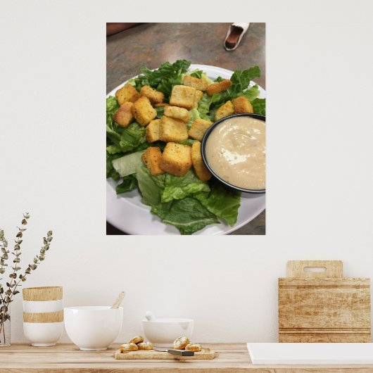 Caesar Salad Photo ポスター (キッチン)