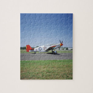 CAF エアショーでの P-51 C タスキーギ・レッドテイル ジグソーパズル