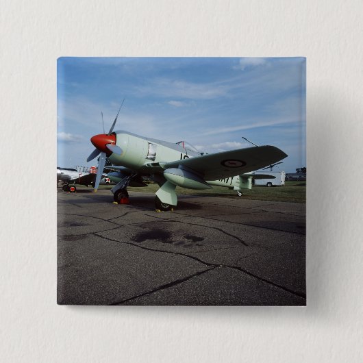 CAF ミネソタ翼 Hawker Sea Fury 2 缶バッジ (正面)