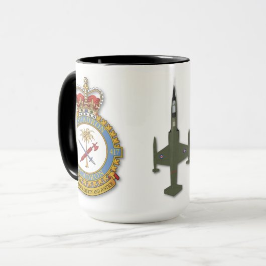 CAF 417 Squadron CF-104 Mug マグカップ (正面左)