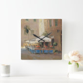 Caféローマ スクエア壁時計 (ホーム)