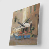 Caféローマ スクエア壁時計 (傾斜)