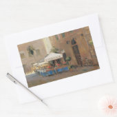 Caféローマ 長方形シール (封筒)