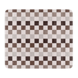 Cafe Au Lait checkerboard pattern カッティングボード