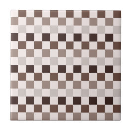 Cafe Au Lait checkerboard pattern タイル