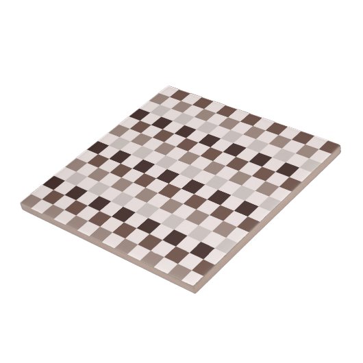 Cafe Au Lait checkerboard pattern タイル (側面)