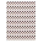 Cafe Au Lait checkerboard pattern テーブルクロス (正面)