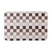 Cafe Au Lait checkerboard pattern バスマット (正面)
