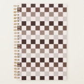 Cafe Au Lait checkerboard pattern プランナー手帳 (正面)