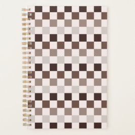 Cafe Au Lait checkerboard pattern プランナー手帳