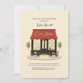 Cafe Bébé ベビーシャワー  招待状 (正面)