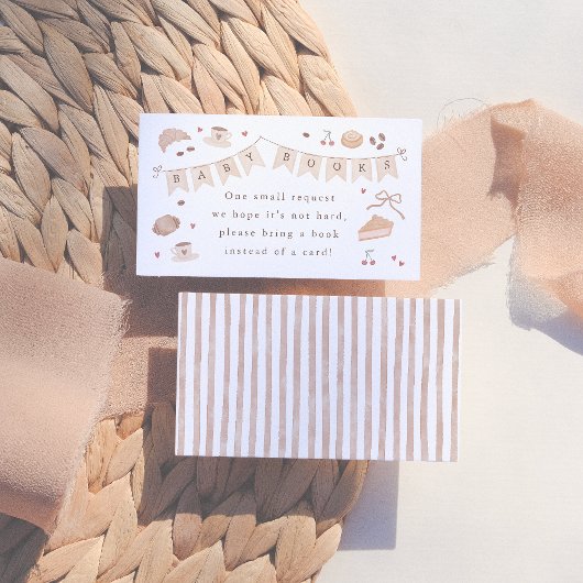 Cafe Bebe Baby Books Baby Shower エンクロージャーカード