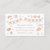 Cafe Bebe Baby Books Baby Shower エンクロージャーカード (正面)