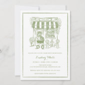 Cafe Bebe Baby Brunch Invite | Baby Shower 招待状 (正面)