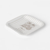 Cafe Bebe Baby Shower  ペーパープレート (傾斜あり)