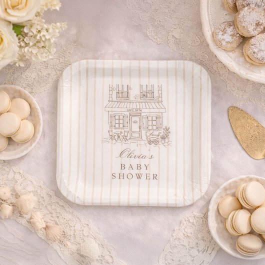 Cafe Bebe Baby Shower  ペーパープレート