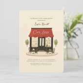 Cafe Bébé Baby Shower  招待状