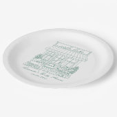 Cafe Bebe Bonjour Baby Shower ペーパープレート (アングル)