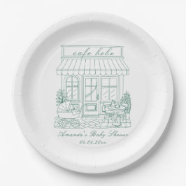 Cafe Bebe Bonjour Baby Shower ペーパープレート