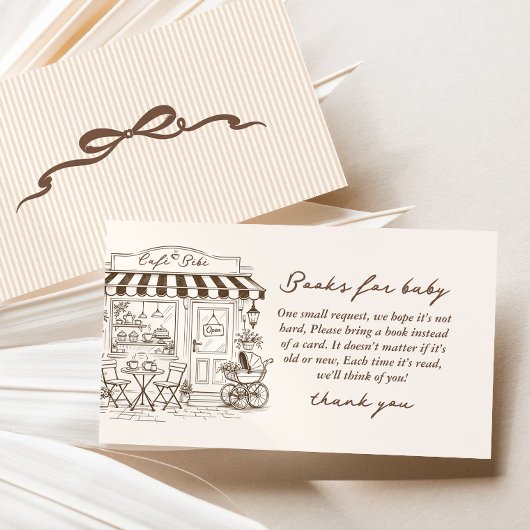 Cafe Bebe Books for baby gender neutral Coffee エンクロージャーカード