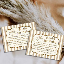 Cafe Bebe Books For Baby Request Baby Shower エンクロージャーカード